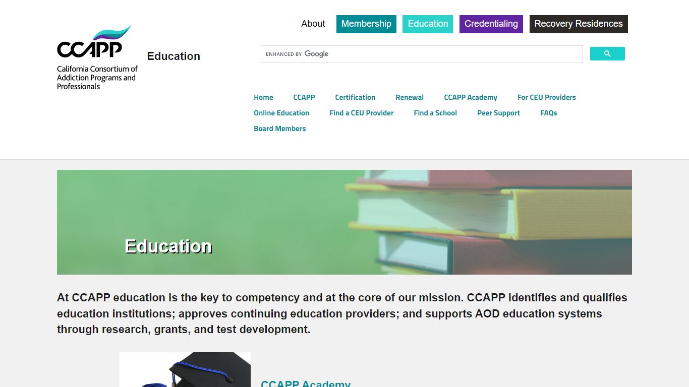 Home :: CCAPP Education